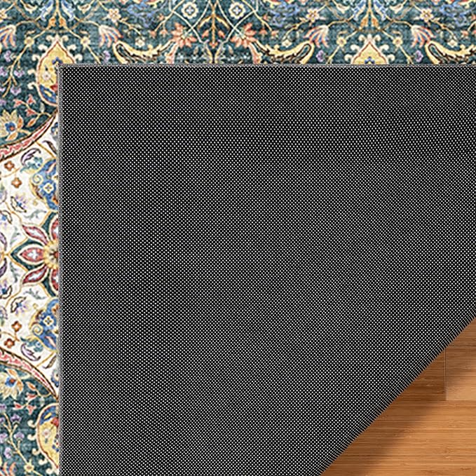Gertmenian Indoor Bohemian Area Rug - 6x9 Medium, Non-Shedding, Ideal for High Traffic in Living Room, Bedroom, Entryway - Moroccan, Dk. Green, 26840