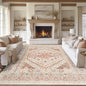 zesthome 8x10 Area Rugs for Living Room,Non-Slip Backing Washable Rugs,Vintage Large Area Rug，Stain Resistant Home Decor Rug