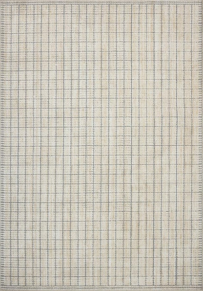 Loloi Amber Lewis Bexley Collection BEX-04 Slate/Natural 7'-10" x 10' Area Rug Neutral, Textured, Living, Bedroom, Dining, Carpet
