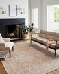 Loloi Chris Loves Julia Jules Collection JUL-04 Tangerine/Mist 8'-6'' x 11'-6'', .13" Pile Height, Area Rug