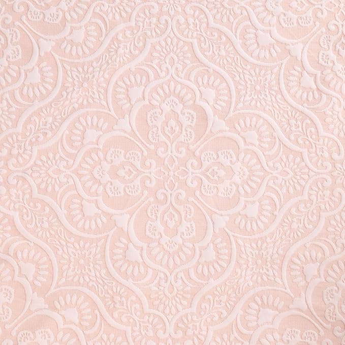 Superior 3 Piece Bedspread Set, Home Bed Decor, Decorative Bed Spread, 2 Pillow Shams, Medium Weight Blanket, Floral Matelasse Coverlet, Bedding Essentials, Enzy Collection, California King, Peach