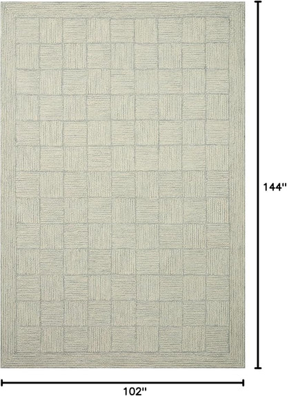 Loloi Chris Loves Julia Francis Collection FRA-03 Silver/Sky 8'-6" x 12' Area Rug