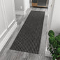 Ottomanson 2' x 10' Hallway Runner with Scraper Pile Extra Durable Non-Slip Rug Mat for Indoor & Outdoor Use - Ideal for Kitchen, Entryway, Patio & Garage - High-Traffic Carpet, Black
