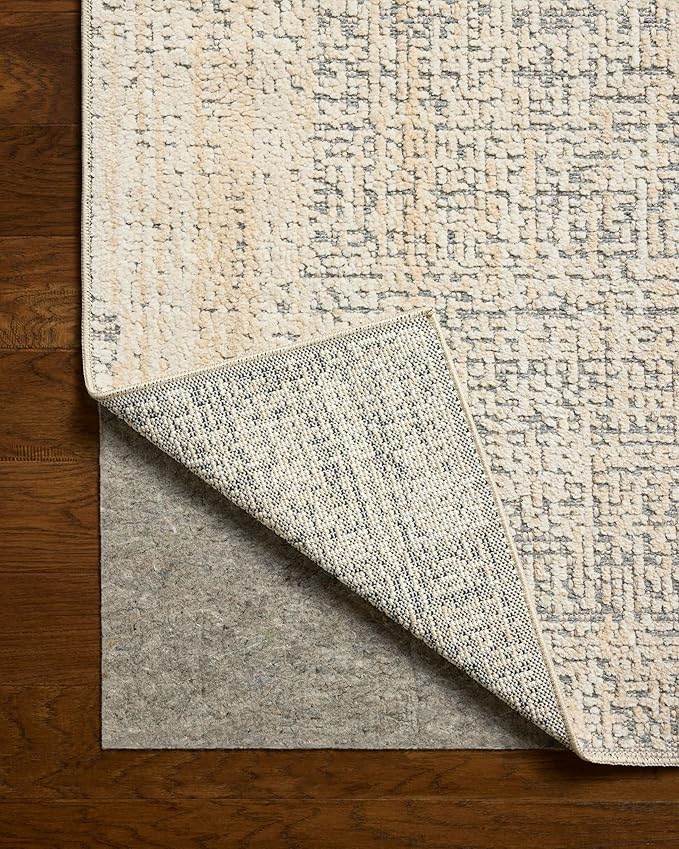 Loloi Amber Lewis Bexley Collection BEX-03 Natural/Slate 2'-7" x 8'-0" Runner Rug Neutral, Textured, Living, Bedroom, Dining, Carpet