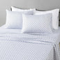 Amazon Basics Lightweight Microfiber 4-Piece Bed Sheet Set, Aqua, Printed, Queen