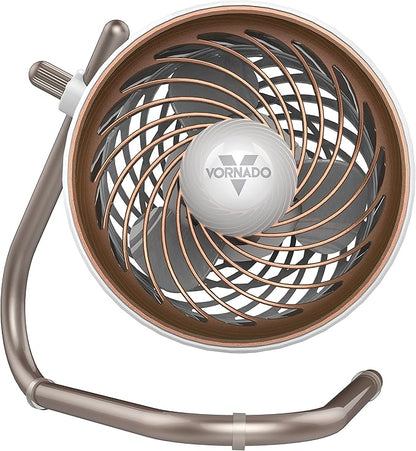 Vornado Pivot Personal Air Circulator Fan, 6-inch, Quiet Portable for Travel, 3 Speed Settings, Targeted Cooling Airflow, 360-Degree Adjustable Axis, Fan for Bedroom, Office, And Desktop, Copper