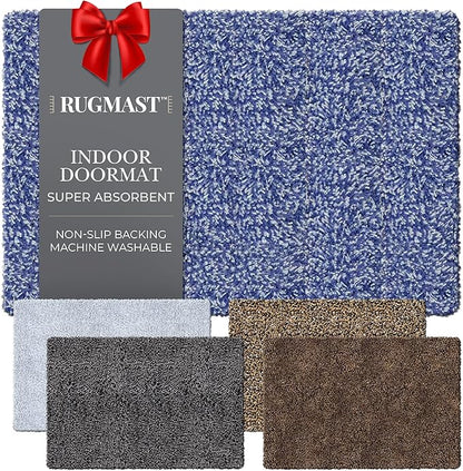 Premium Microfiber Indoor Door Mat – 36"x72" Washable Entry Mat, Non-Slip, Waterproof Backing, Super Absorbent, Low Profile Entryway Doormat for Indoor Entrance