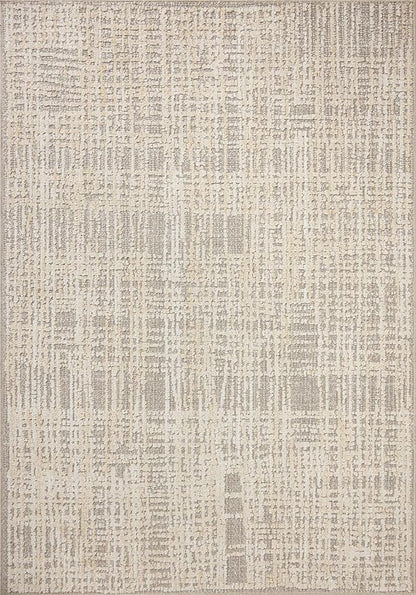 Loloi Amber Lewis Bexley Collection BEX-07 Natural/Dove 2'-7" x 4' Accent Rug Neutral, Textured, Living, Bedroom, Dining, Carpet