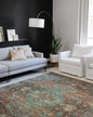 Loloi II Skye Collection SKY-07 Terracotta/Sky 2'-3" x 3'-9" Accent Rug