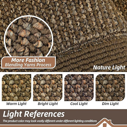 BEQHAUSE Indoor Door Mat 36" x 60", Dirt Trapper Door Mats Non-Slip Entryway Rugs Washable, Resist Dirt Absorbent Welcome Mat, Low Profile Floor Mats for Front Back Door and Entryway, Brown