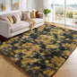PAGISOFE Black and Yellow Fluffy Shag Area Rugs for Bedroom 5x7, Soft Fuzzy Shaggy Washable Rugs for Living Room, Plush Rug for Kids Room Furry Boys Carpet for Teen Dorm Black Room Decor Dark Yellow