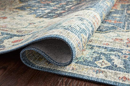 Loloi II Skye Collection SKY-12 Ocean/Multi 3'-6" x 5'-6" Accent Rug
