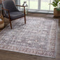 Bloom Rugs Washable 8' x 10' Rug - Brown/Dark Gray Traditional Area Rug for Living Room, Bedroom, Dining Room, and Kitchen - Exact Size: 8' x 10'