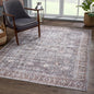Bloom Rugs Washable 3' x 5' Rug - Brown/Dark Gray Traditional Area Rug for Living Room, Bedroom, Dining Room, and Kitchen - Exact Size: 3' x 5'