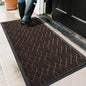 Yimobra Large Door Mat 47x24, All-Season Waterproof Doormat Outdoor Entrance, Heavy Duty Non-Slip Outside Door Mat for Garage Patio Proch Entryway Indoor, Easy Clean, Coffee