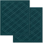 SlipToGrip Universal Door Mat 2-Pack – 42x35 Green Plaid Design – Anti-Slip, Waterproof, Washable Entryway Rug – Durable Indoor/Outdoor Floor Mat for Front Door, Patio, Garage, Kitchen, and More