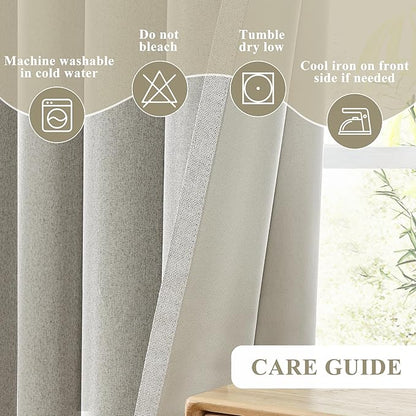 ChrisDowa Custom 100% Blackout Grommets Curtains for Bedroom and Living Room Thermal Insulated Room Darkening Curtains 1 Panel (Custom Size and Color)