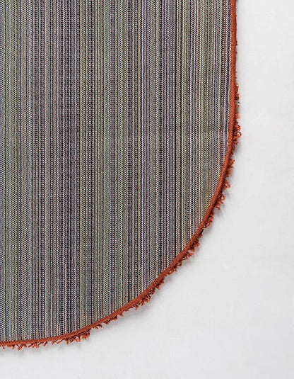 Unique Loom Solid Shag Collection Area Rug (5' 1" x 8' Oval, Terracotta)