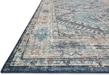 Loloi II Skye Collection SKY-03 Denim/Natural 2'-3" x 3'-9" Accent Rug