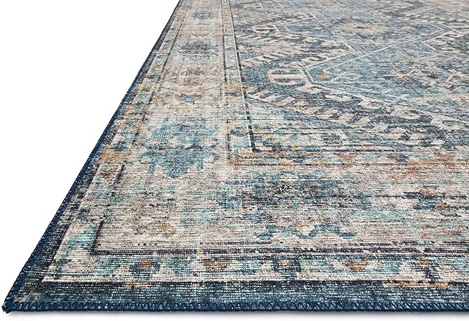 Loloi Skye Collection SKY-03 Denim/Natural 9'-0" x 12'-0" Area Rug