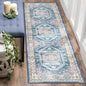 vivorug Blue Runner Rug 2'x7' Vintage Washable Non-Slip Runners for Hallways Kitchen Entryway Laundry Room Carpet Hallway Runner