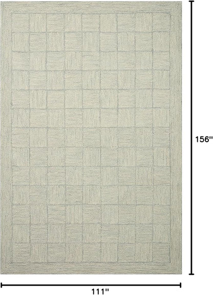 Loloi Chris Loves Julia Francis Collection FRA-03 Silver/Sky 9'-3" x 13' Area Rug