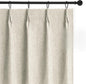 WdFour 42x45 Inch Pinch Pleated Blackout Cafe Curtains - Pack of 2, 100% Light Blocking Back Tab Drapes for Half Windows, Kitchen & Bathroom Short Curtains (Hemp Gray)