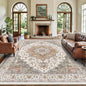 9x12 Large Area Rugs for Living Room Ultra-Soft Washable Rug Vintage Distressed Non-Slip Low Pile Stain Resistant Carpet for Bedroom Dining Room Kitchen Office