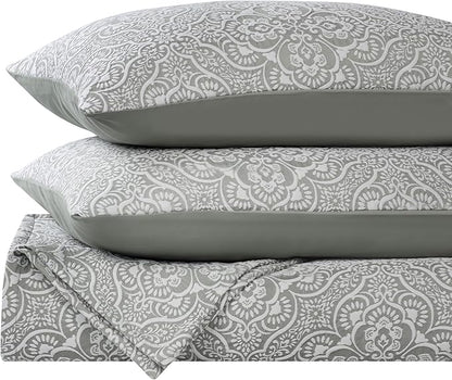 Superior 3 Piece Bedspread Set, Home Bed Decor, Decorative Bed Spread, 2 Pillow Shams, Medium Weight Blanket, Floral Matelasse Coverlet, Bedding Essentials, Enzy Collection, California King, Sage