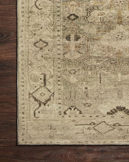 Loloi Margot Collection MAT-04 Antique/Sage 2'-6" x 9'-6" Runner Rug feat. CloudPile, No-Shed Easy Clean Large Patterned Area Rug for Living Room, Bedroom, Dining Area