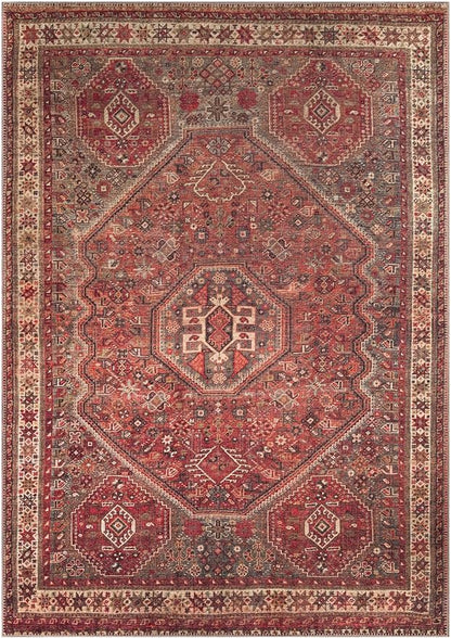 Keen Home Design 10x14 Rug - Machine Washable Area Rug with Non-Slip Backing, Ideal for Living Room, Dining Room, Bedroom - Vintage, Easy Clean, Durable, Low Pile Rug - (9'7" x 14')
