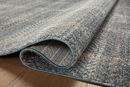 Loloi Angela Rose Ember Collection EMB-03 Blue/Beige 9'-6" x 13'-1" Area Rug