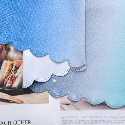 XiDi Curtains for Bedroom Decor, Rainbow BluGrenGrey-34-45