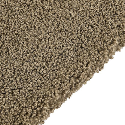 HiEnd Accents Teddy Throw Blanket, 50x60 inch, Dark Oak, Boucle Throw Blanket, Soft Cozy Classic Chic Casual Heavy Blanket, Modern Rustic Plush Comfy Warm Blanket for Bed, Sofa