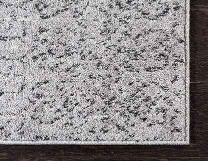 Unique Loom Del Mar Collection Area Rug - Jennifer (4' 1" x 6' 1" Rectangle, Gray/ Black)