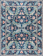 Gertmenian Indoor Boho Area Rug | Home Decor for Entryway, Bedroom, Living Room, Office, Kitchen | Non Slip, Soft, Printed Accent Rugs | Altair, Navy, 9x13 Extra Large, 24507