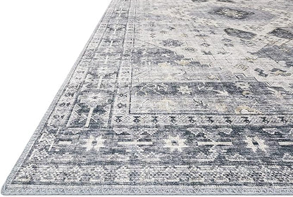 Loloi Skye Collection SKY-02 Silver/Grey 8'-0" x 8'-0" Round Area Rug