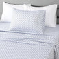 Amazon Basics Lightweight Microfiber 3-Piece Bed Sheet Set, Aqua, Printed, Twin XL