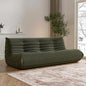 Big Bean Bag Chairs for Adults, 3 Seater Large Floor Sofa (Green)