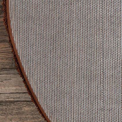 Unique Loom Solid Shag Collection Area Rug (5' 1" x 8' Oval, Chocolate Brown)
