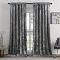 SMILETIME Grey Crushed Velvet Curtains 52x84inch Rod Pocket Luxurious Thermal Insulated Soundproof Drapes Soft and Durable Light-Filtering Window Treatments for Living Room Bedroom, 2 Panels