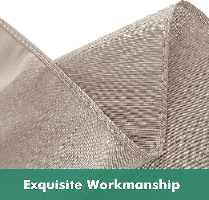 Biscaynebay Wrap Around Bed Skirts with Split Corners for King Beds 14" Drop, Light Camel Elastic Dust Ruffles Adjustable Easy Fit Wrinkle & Fade Resistant Silky Luxurious Fabric Machine Washable
