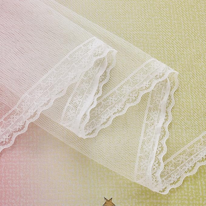 XiDi Curtains for Bedroom Decor, Rainbow Pink PurpleYellow52/54/1