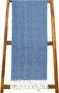 Alashan Cashmere Cotton Acrylic Adirondack Herringbone Woven Throw - Blue Cashmere Throw