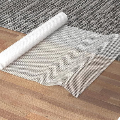 Silicone Non-Slip Rug Pad, Anti Skid Thin Area Rug Pad Gripper, Under Carpet Rug Mats for Hardwood Surface Floors, Keep Rugs in Place-2x8 Ft