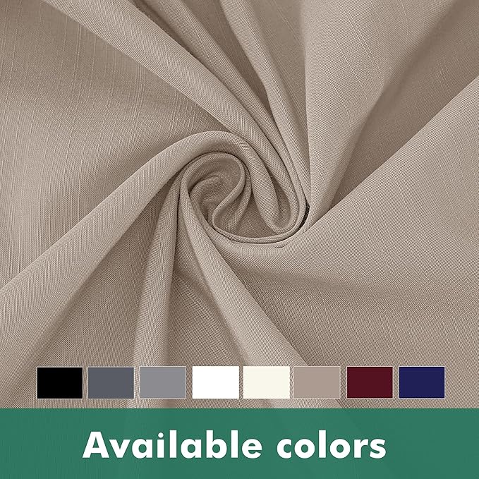 Biscaynebay Wrap Around Bed Skirts with Split Corners for Queen Beds 14" Drop, Light Camel Elastic Dust Ruffles Adjustable Easy Fit Wrinkle & Fade Resistant Silky Luxurious Fabric Machine Washable