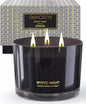 96NORTH Luxury Black Candle | Large 3-Wick Jar Candle | Up to 40 Hours Burning Time | 100% Natural Soy Wax | Relaxing Aromatherapy Aesthetic Candle | Housewarming Gift for Men and Women