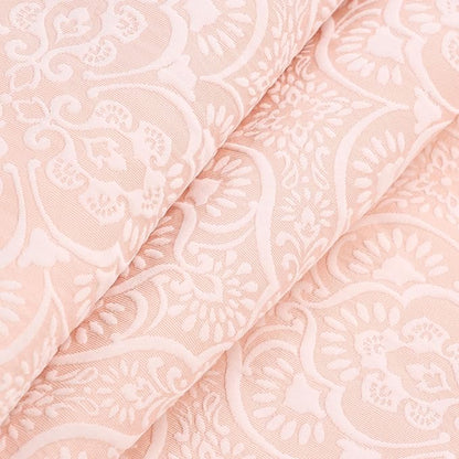 Superior 3 Piece Bedspread Set, Home Bed Decor, Decorative Bed Spread, 2 Pillow Shams, Medium Weight Blanket, Floral Matelasse Coverlet, Bedding Essentials, Enzy Collection, Full, Peach
