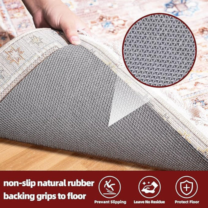 BAGAIL Felt and Natural Rubber Backing Rug Pads 1/4” Thick, 10 x 14 Ft Non Slip Carpet Gripper Keep Rugs in Place, Under Area Rug Protective Cushioned Pads, Carpet Runners, Hardwood Floors Protection