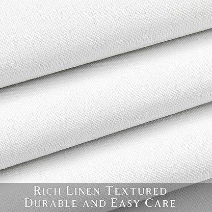 ChrisDowa 100% Blackout Pure White Solid Curtains 102 Inches Long 2 Panels for Bedroom Living Room,Farmhouse Room Darkening Thermal Insulated Soundproof Grommet Top Window Treatment Drapes,52x102